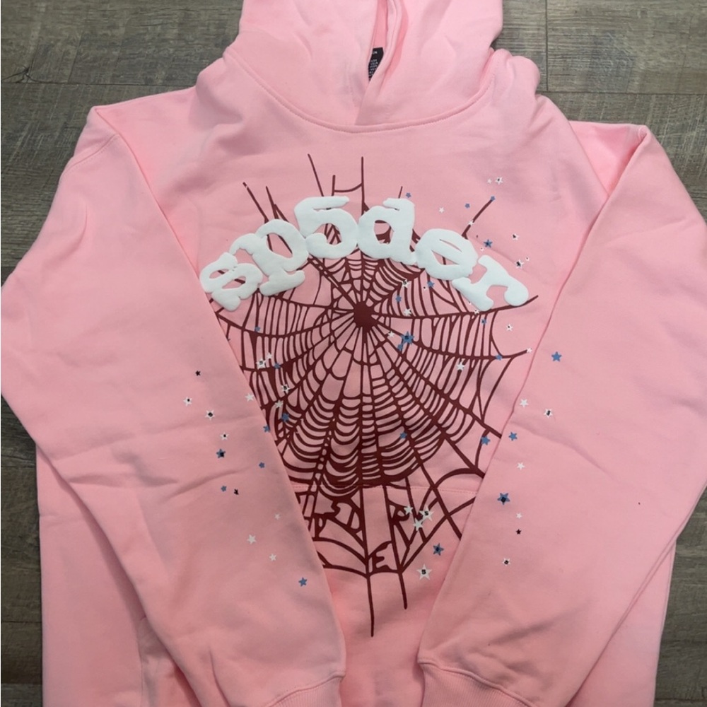 Pink Spider Graphic Hoodie